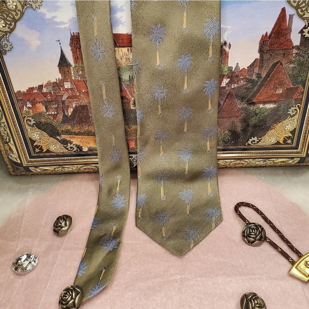 Tropical By Tango palm tree neck tie - Picture 2 of 6